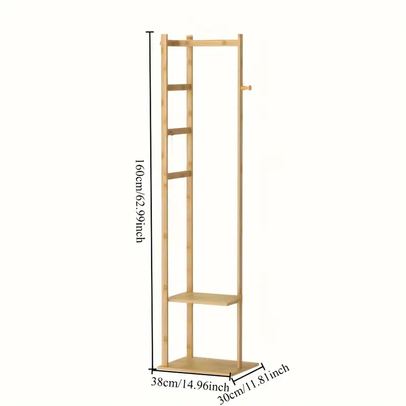 Univerzální věšák KOMO, bambus, přírodní