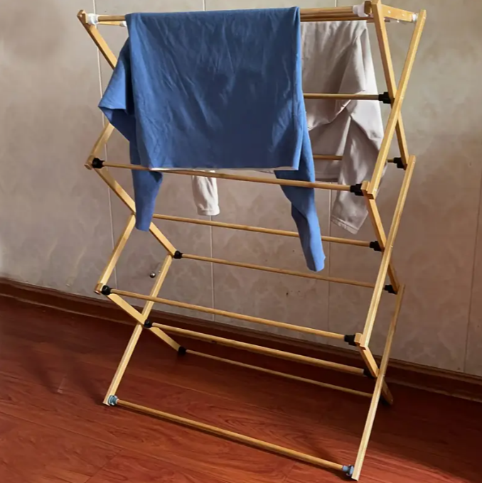 Univerzální bambusový věšák, skládací, FUSION