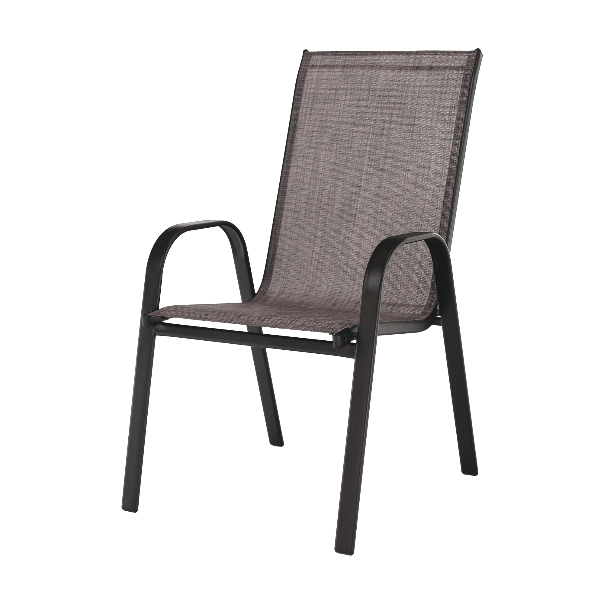 Stohovatelná židle, hnědý melír/hnědá, ALDERA