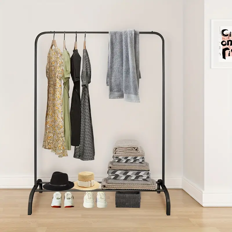 Stojan na šaty, kov černý, ALAN