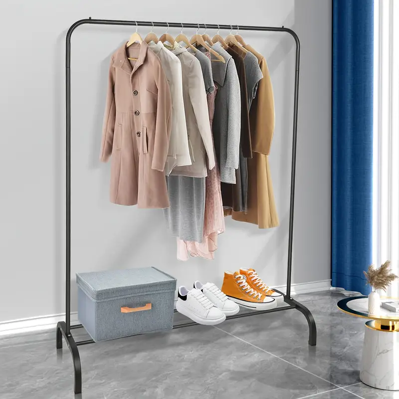 Stojan na šaty, kov černý, ALAN