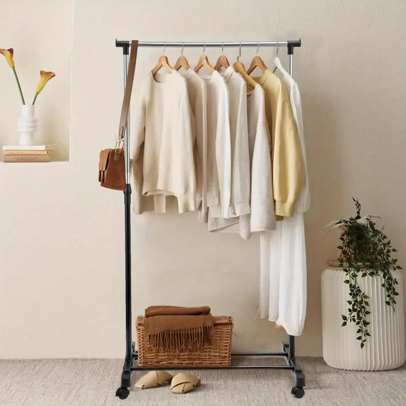 Stojan na šaty, černá / chrom, TRITON