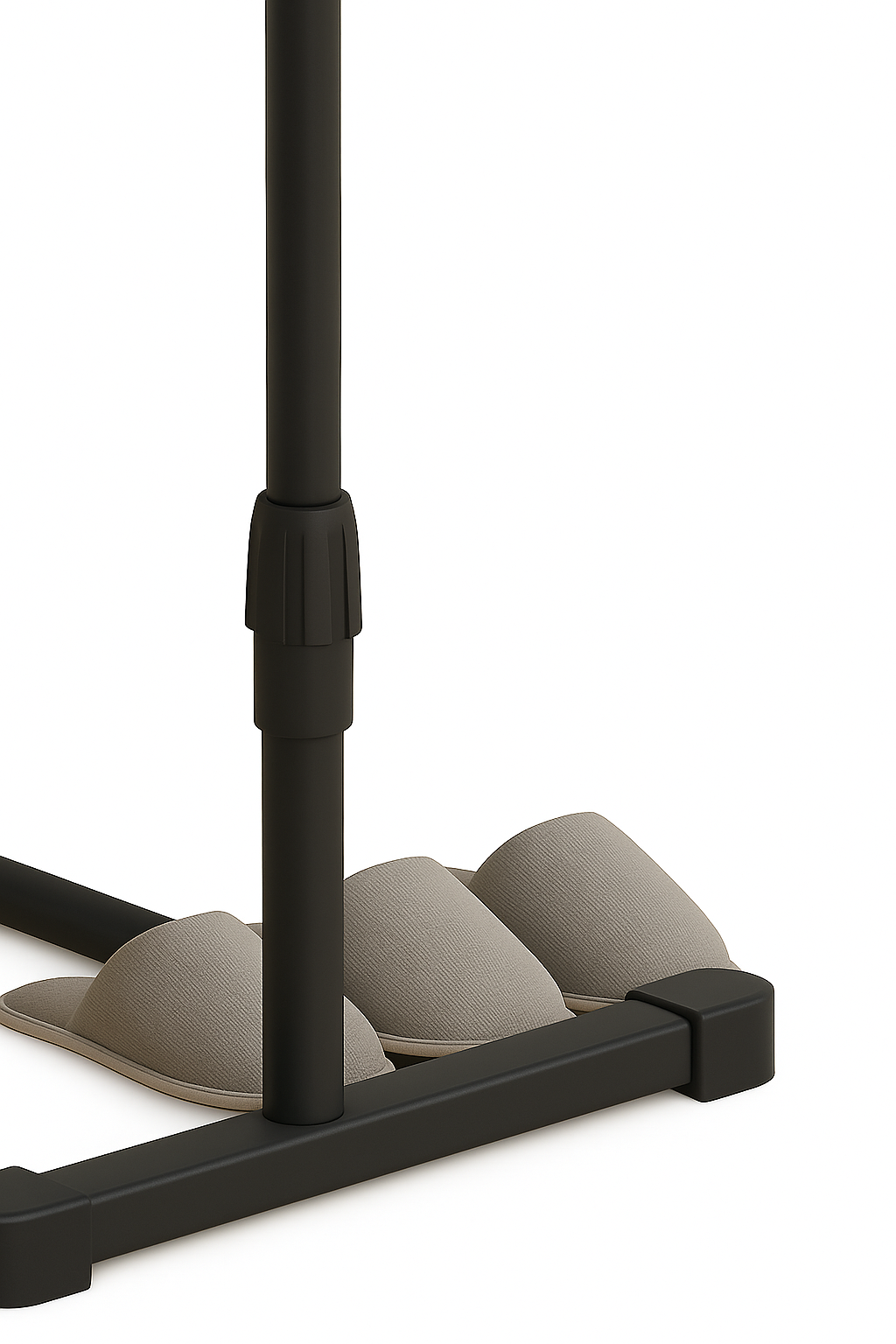 Volně stojící stojan, kov, černá, AVENTO