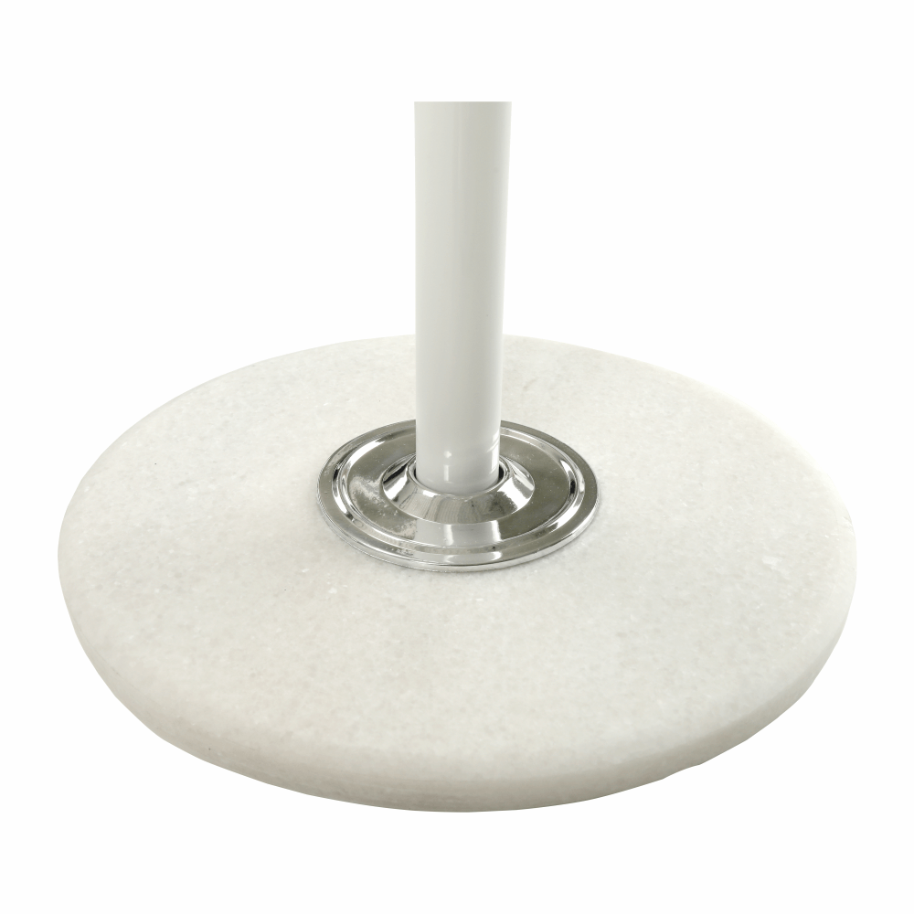 Stojanový věšák JIMY NEW – bílý kov, mramorová základna