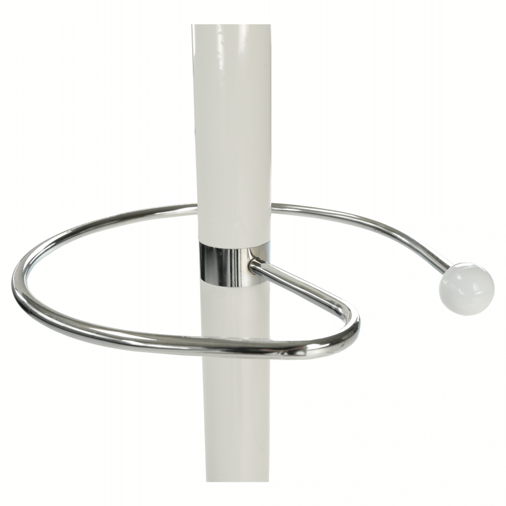 Stojanový věšák JIMY NEW – bílý kov, mramorová základna