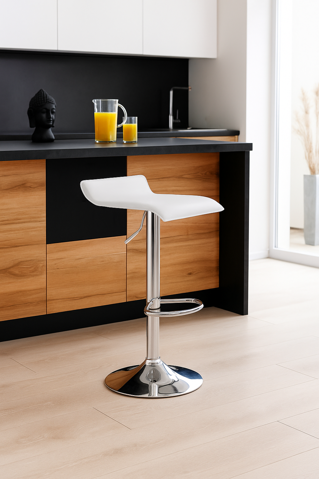 Židle BALI 2 NEW, cappuccino vanilka / buk, měkký sedák