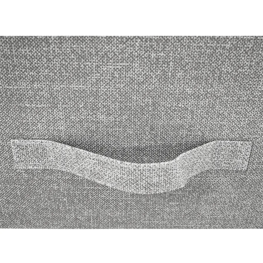 Komoda ROSITA TYP 3, 5 zásuvek, bílá/šedá, látkové šuplíky