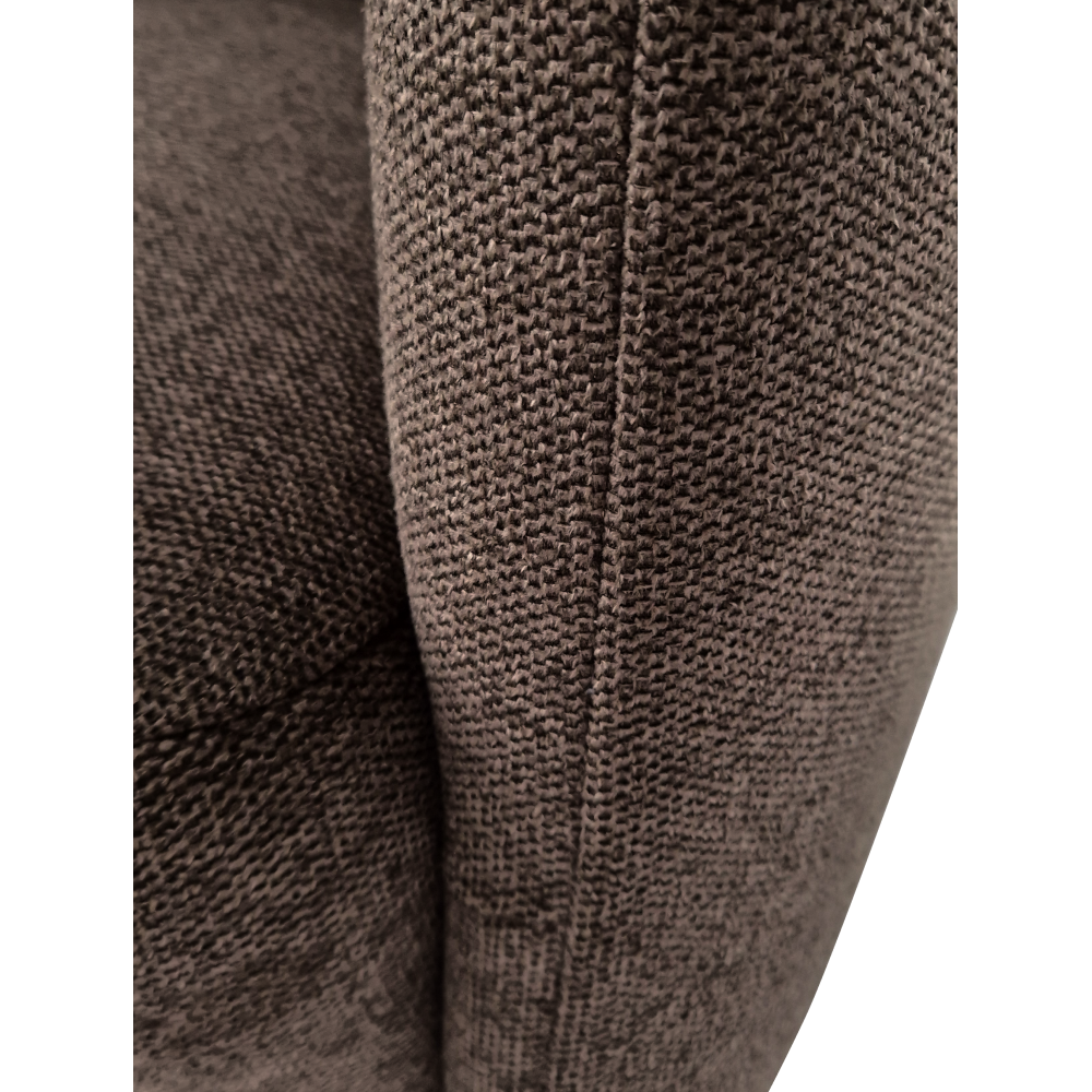 Křeslo ALIEN, hnědá látka/bukové nohy, 70×70×75 cm