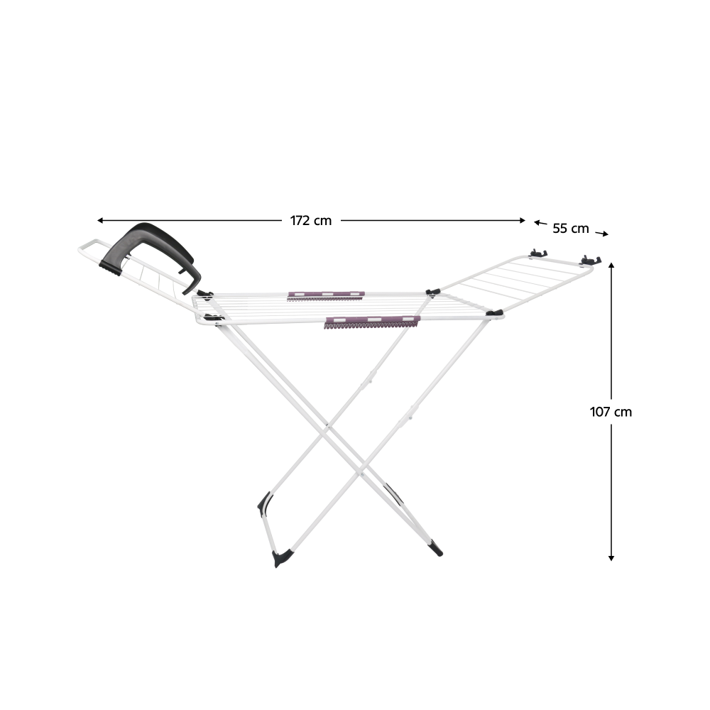 Sušák na prádlo, tmavě šedá, BALAV TYP 2