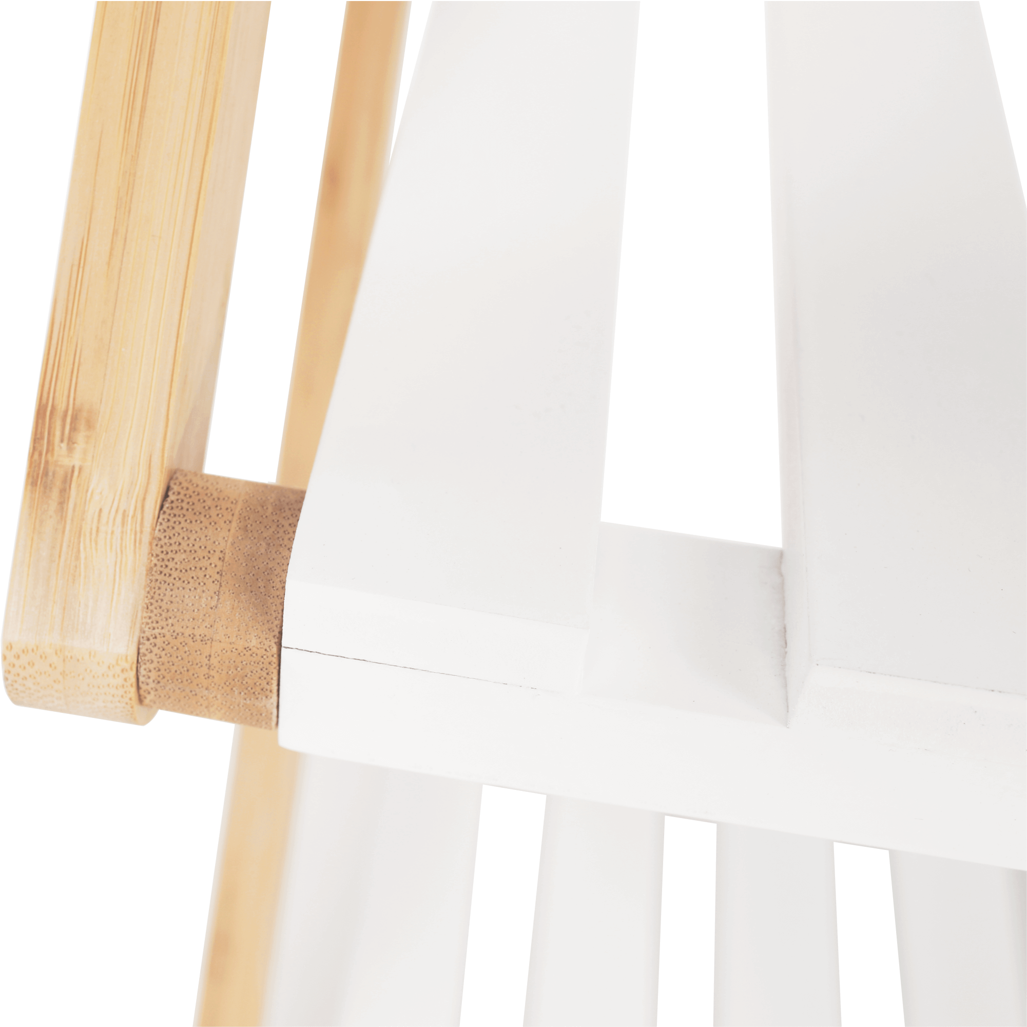 3-poličkový regál, přírodní bambus/bílá, PEORIA TYP 2