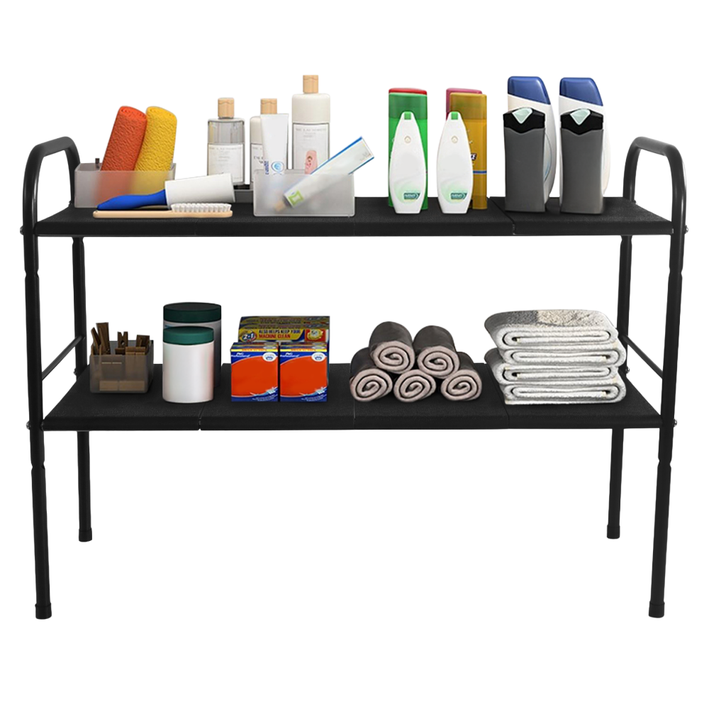 Nastavitelný regál, černá, SOMER