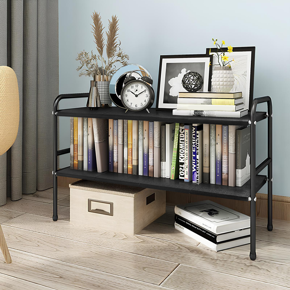 Nastavitelný regál, černá, SOMER