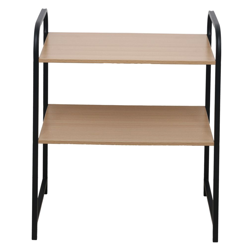 Regál, černá/hnědá, BAYAN