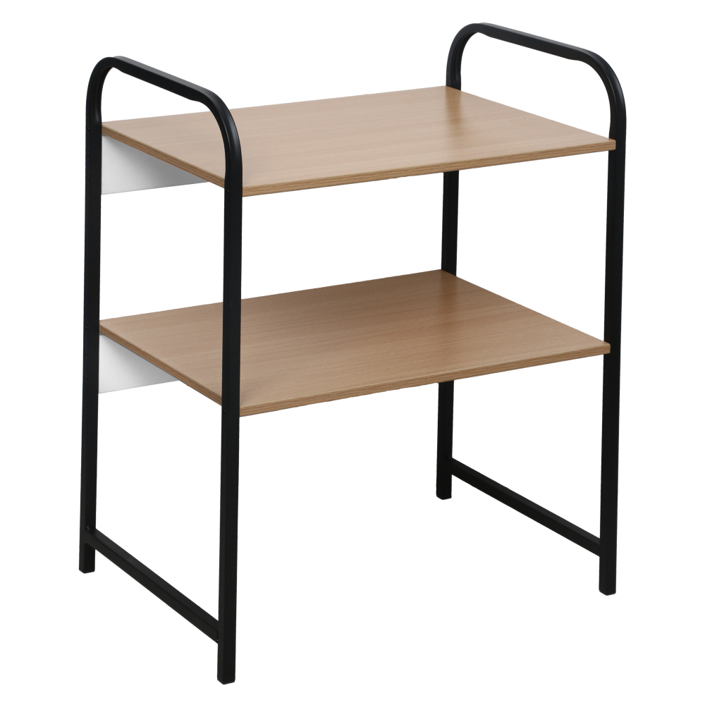 Regál, černá/hnědá, BAYAN