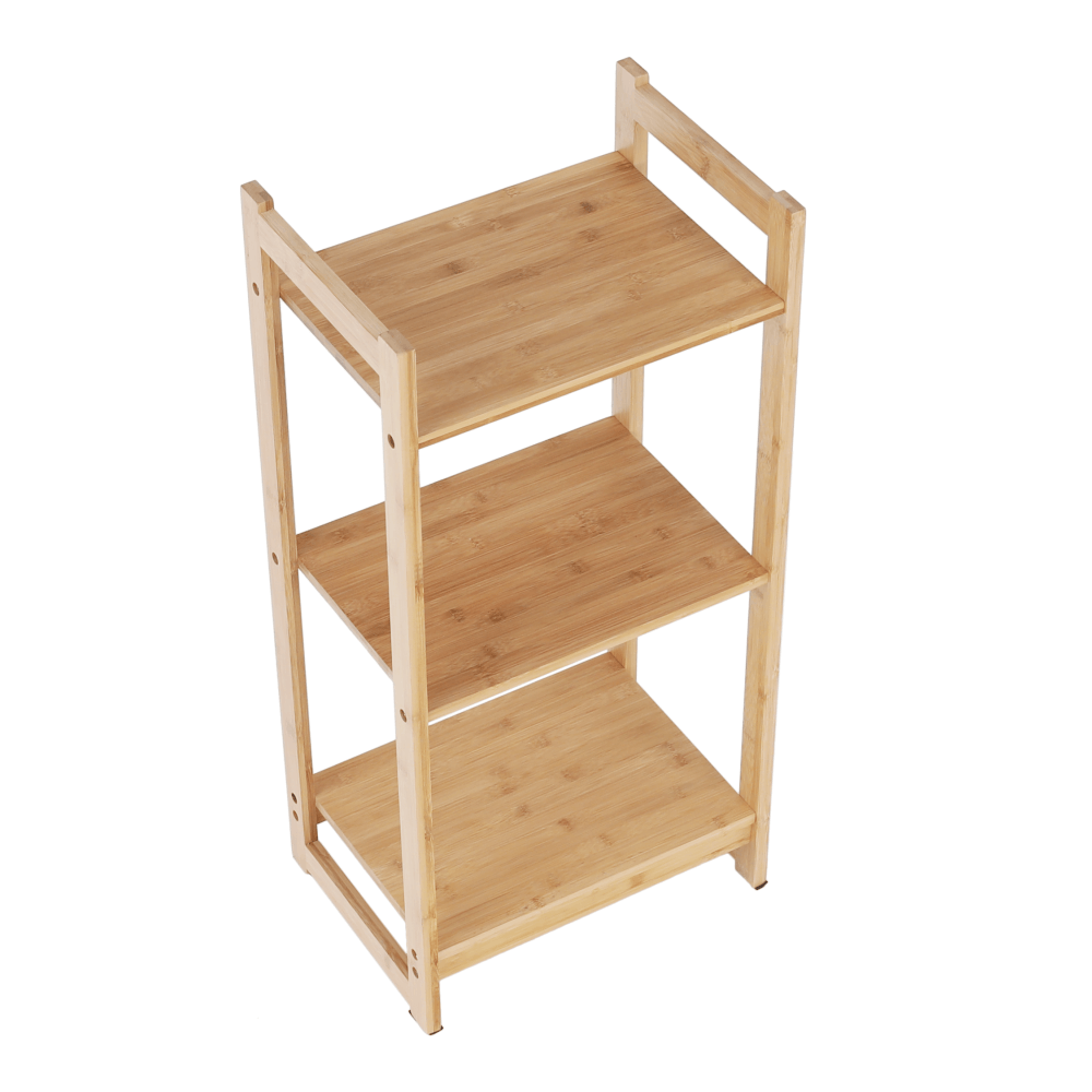 3-poličkový regál, přírodní bambus, IMPEROR TYP 1