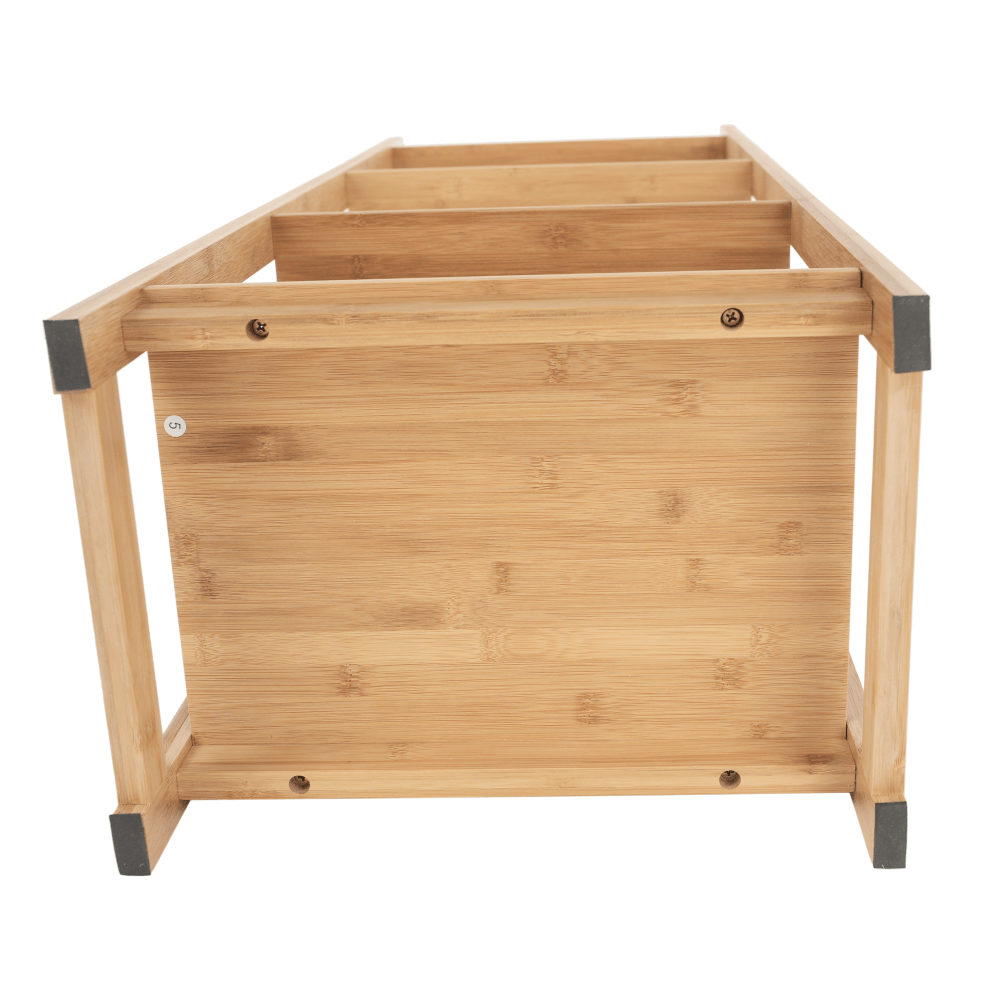 4-poličkový regál, přírodní bambus, IMPEROR TYP 2