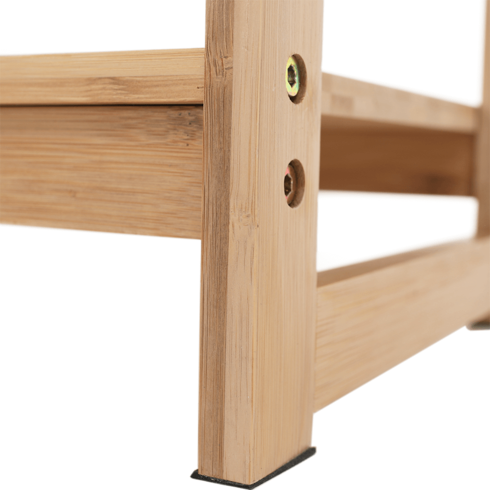 4-poličkový regál, přírodní bambus, IMPEROR TYP 2