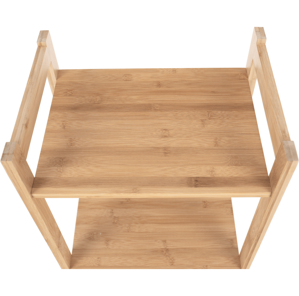 4-poličkový regál, přírodní bambus, IMPEROR TYP 2