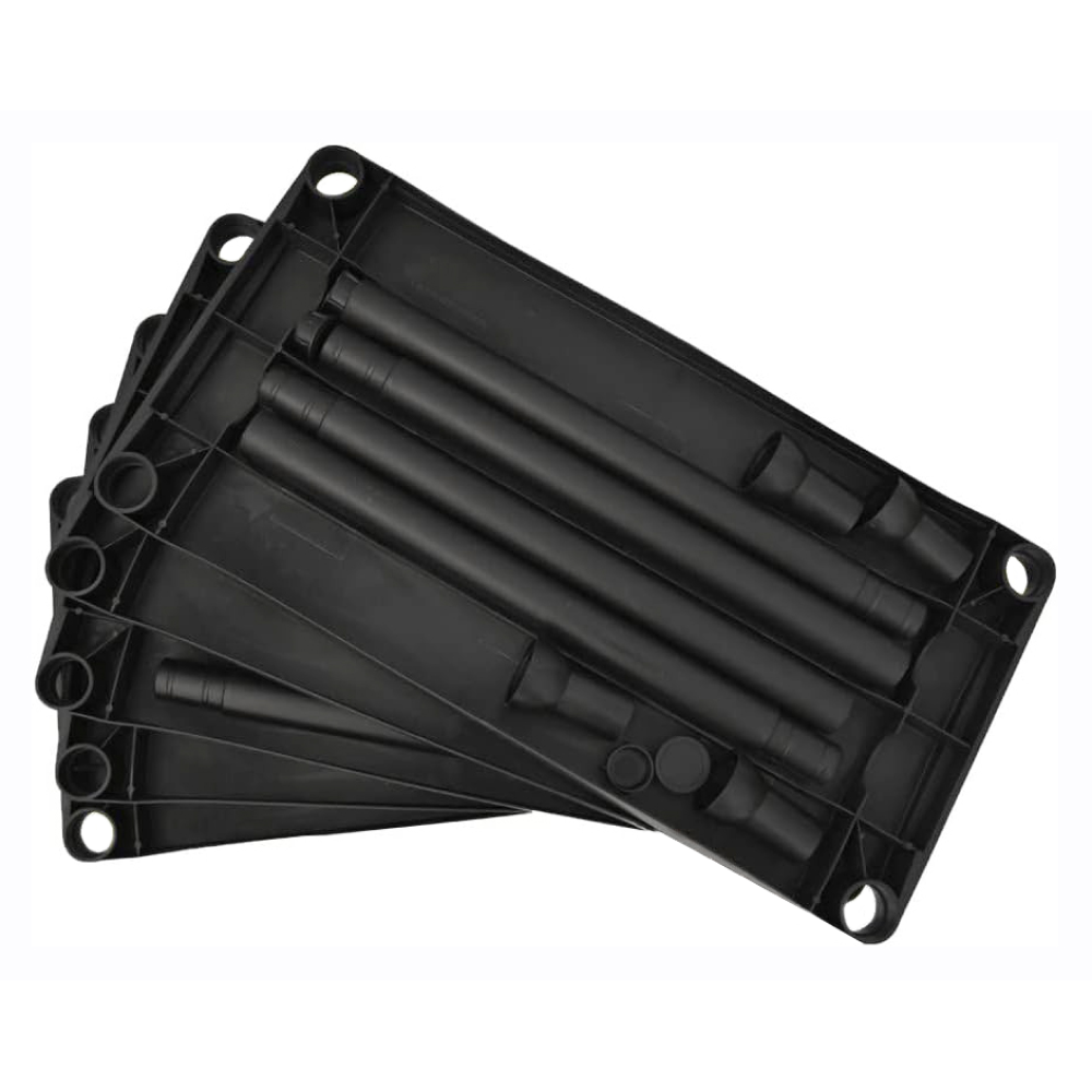 Regál, černá, ROMEN