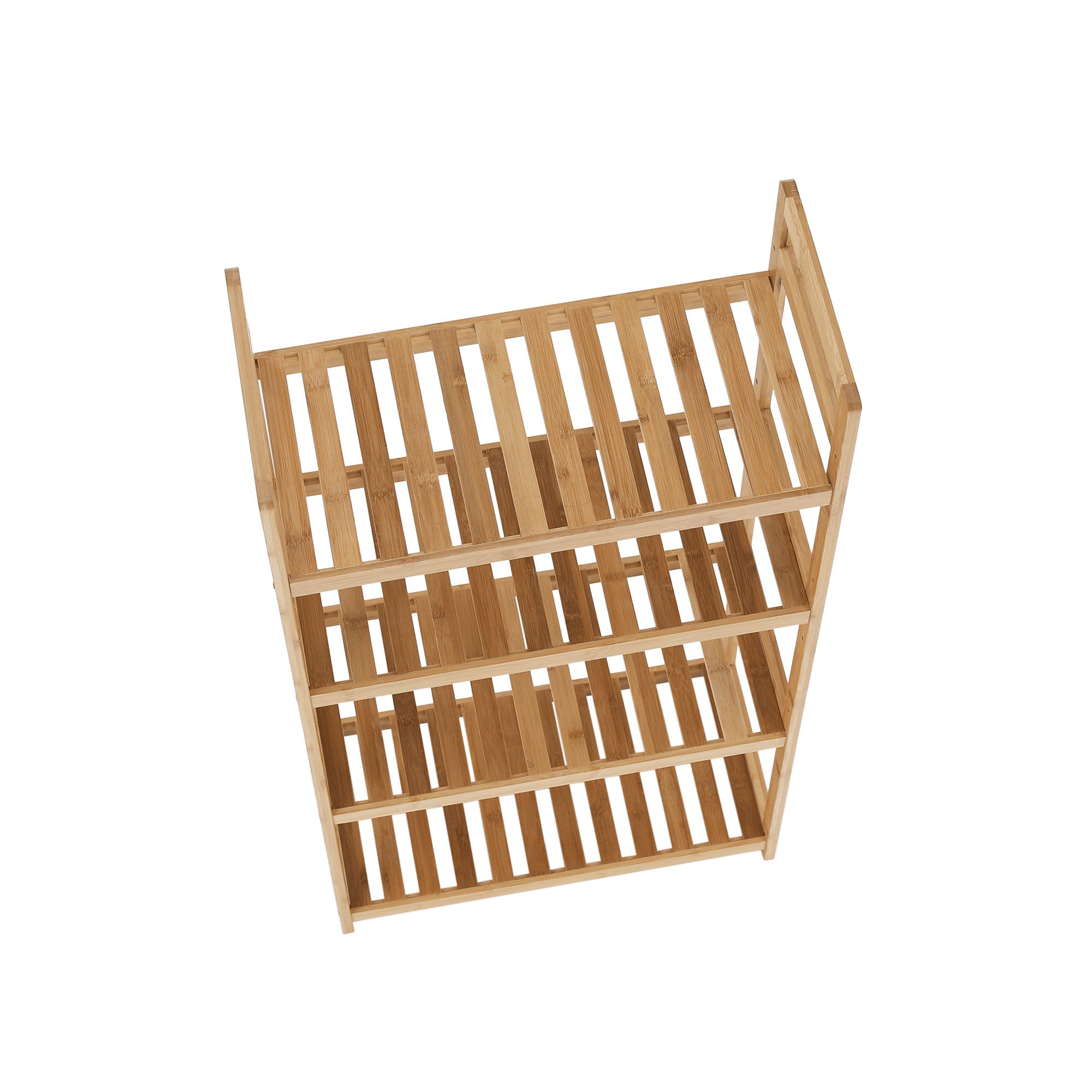 4-policový regál, přírodní bambus, FIORE TYP 2