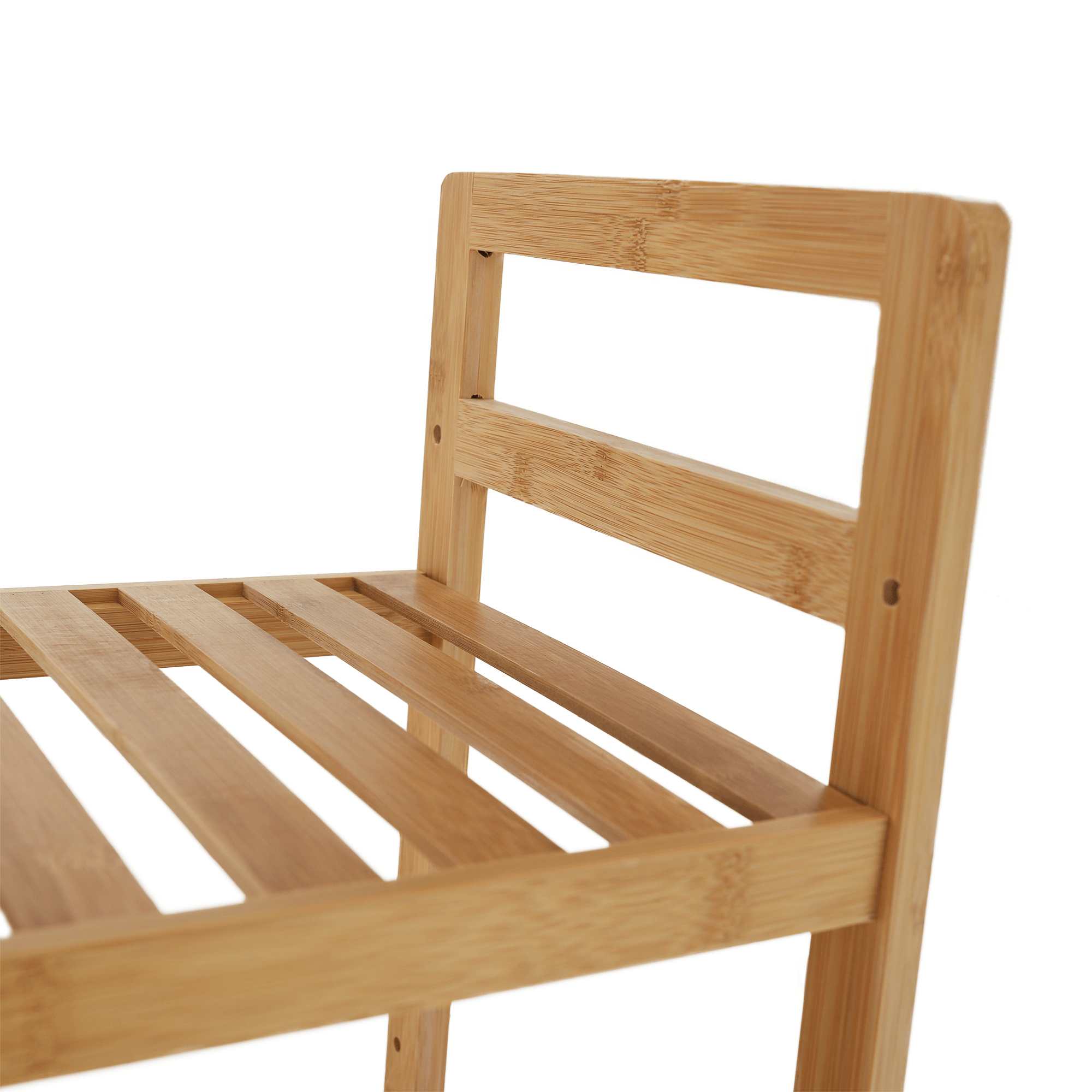 4-policový regál, přírodní bambus, FIORE TYP 2