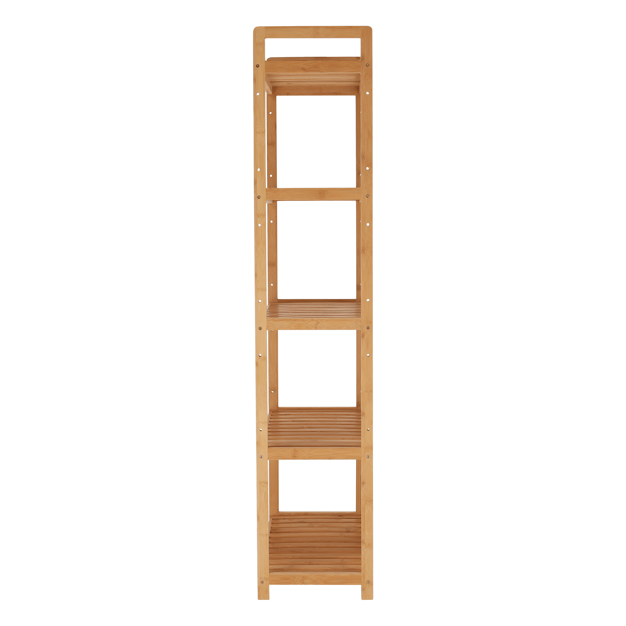 5-policový regál, přírodní bambus, FIORE TYP 3