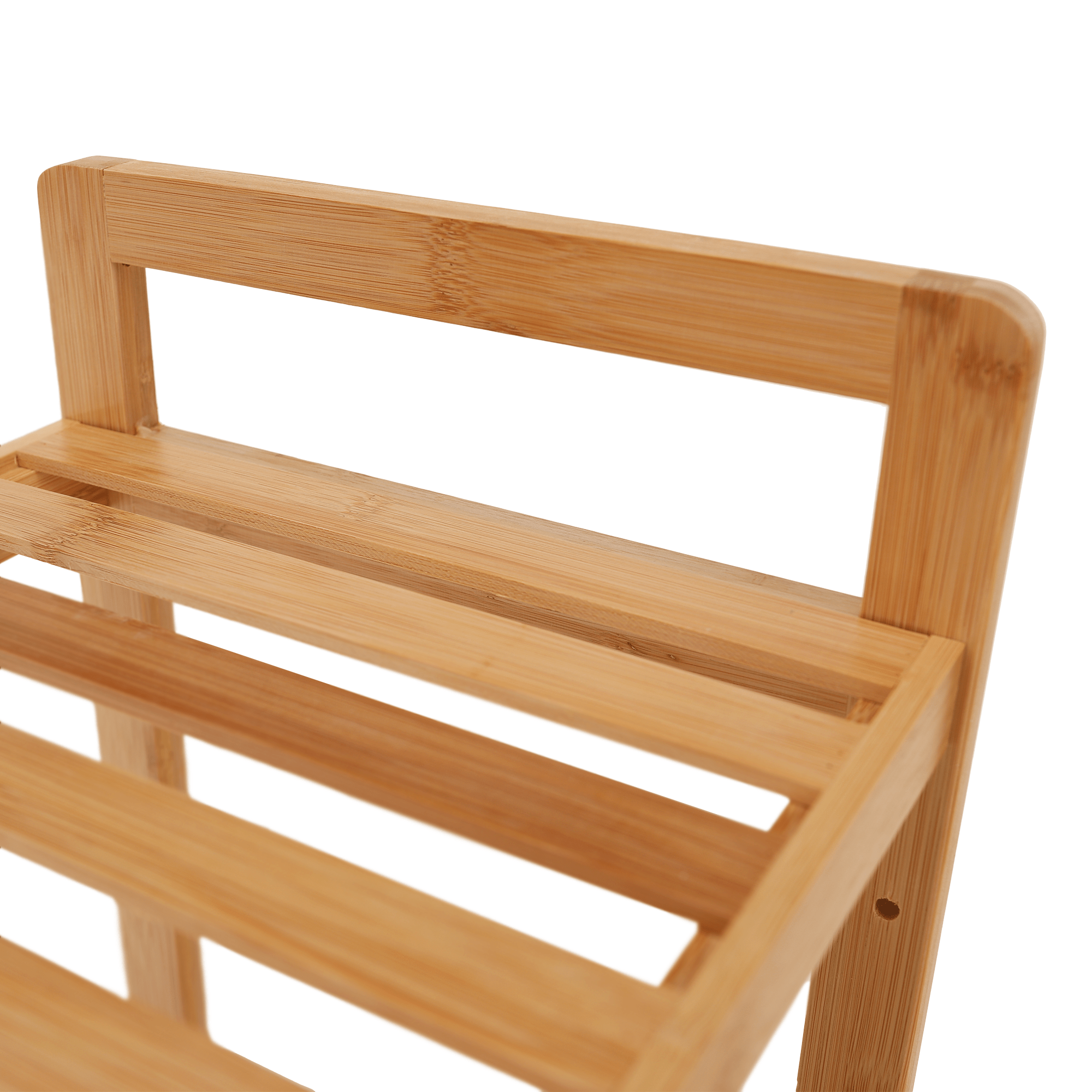 5-policový regál, přírodní bambus, FIORE TYP 3