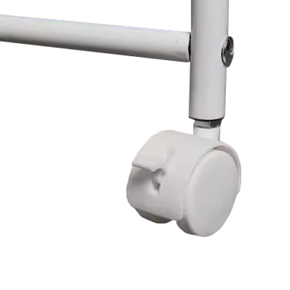 Pojízdný regál, bílá, SUFIK