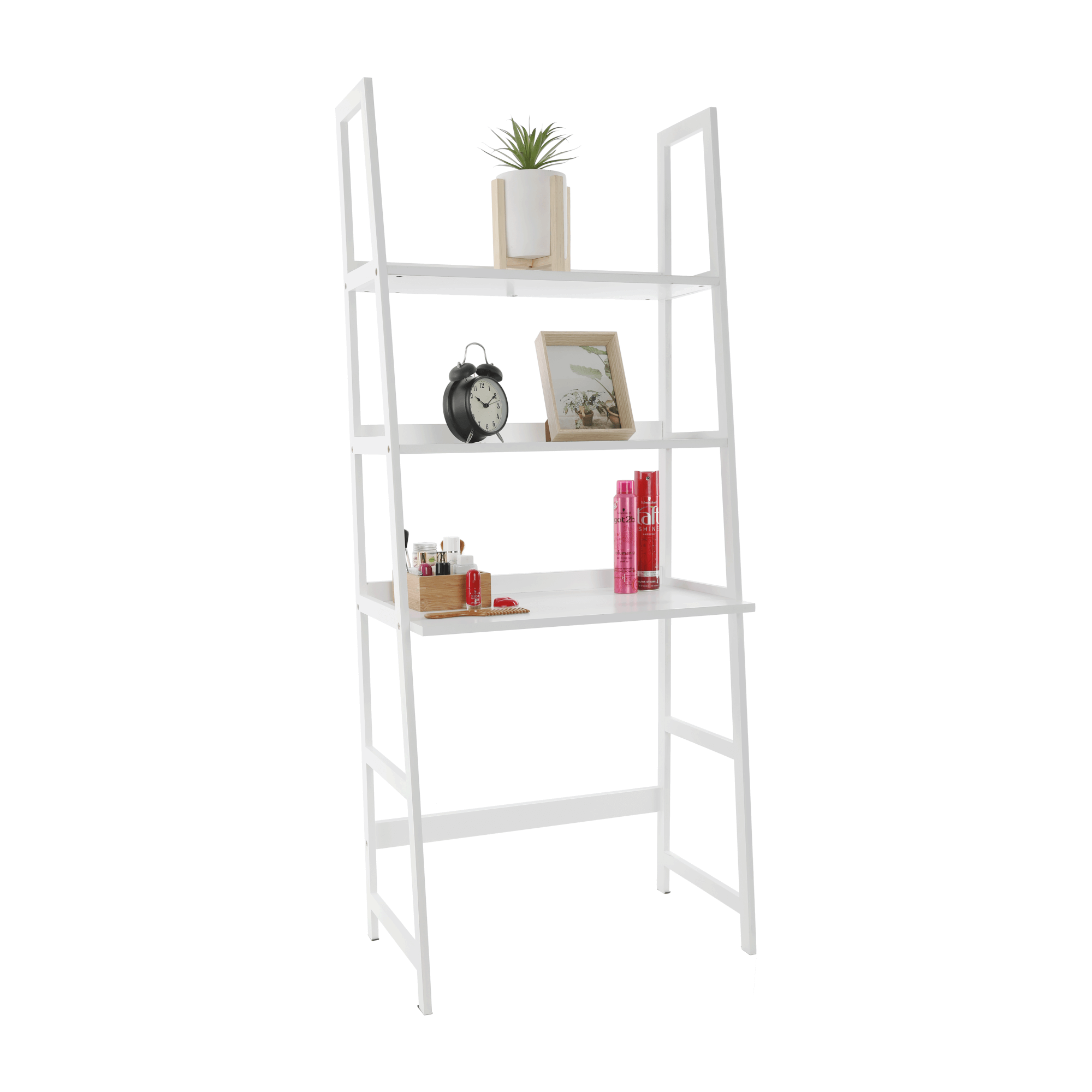 3-policový víceúčelový regál, bílá, REON TYP 4