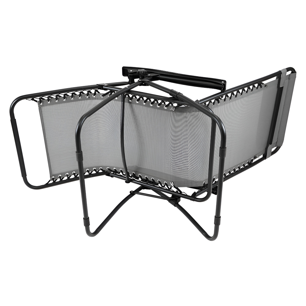 Zahradní polohovací křeslo, světle šedá, GERALD NEW