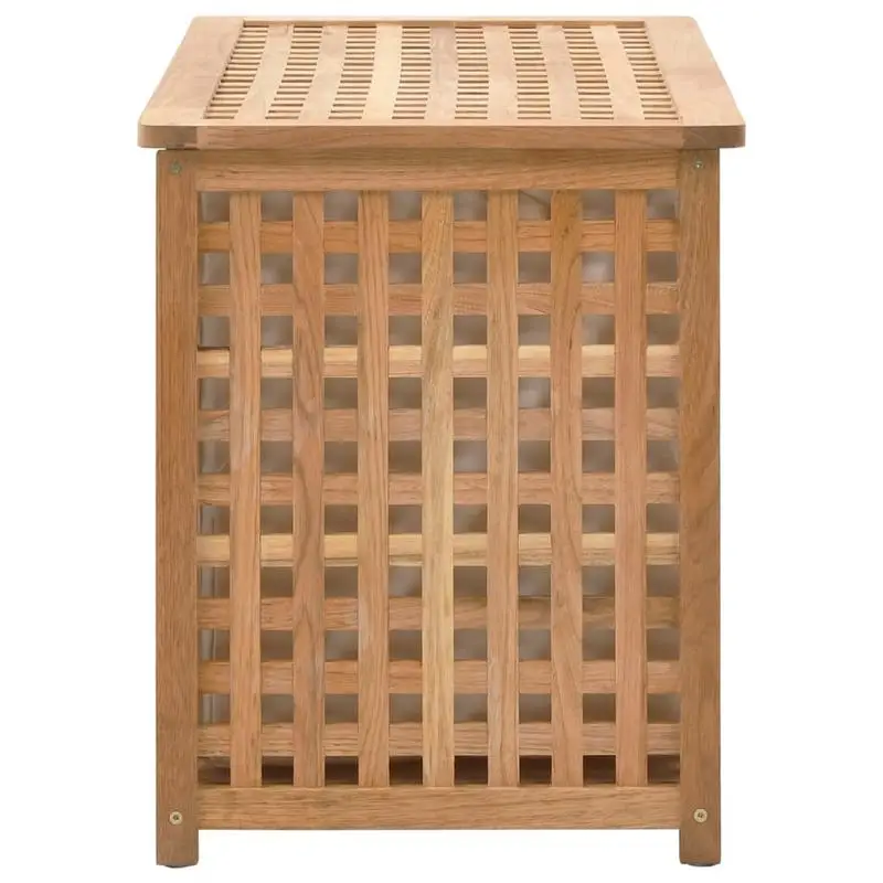 Koš na prádlo z masivního dřeva, přírodní, TOWER