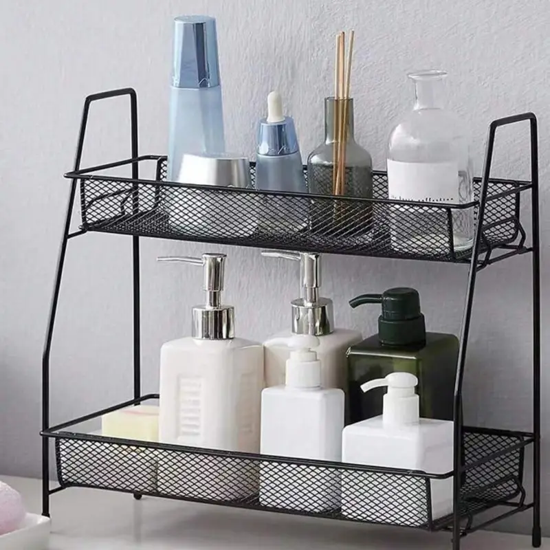 Organizér do koupelny, černá, SVAN