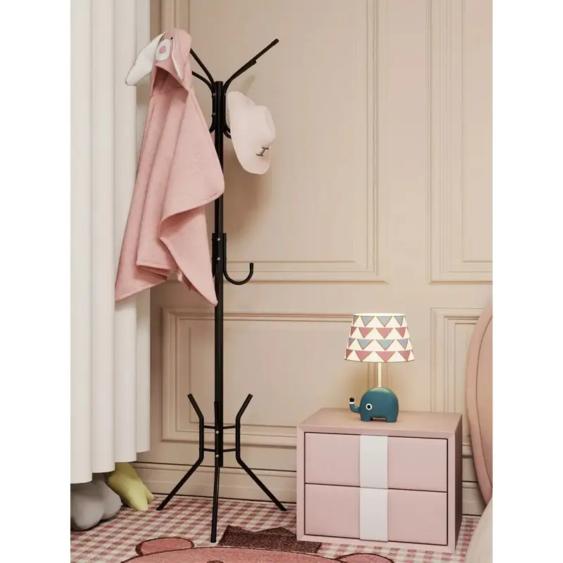 Věšák, kov, černá, CLIFT