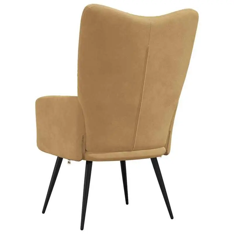 Křeslo ušák, relaxační, černá, hnědá, KOMODO