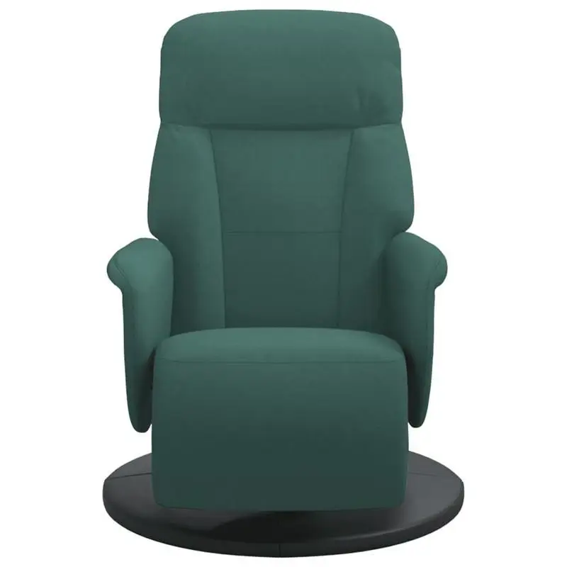 Křeslo relaxační, polohovací, otočné, látka zelená, OPTIMA