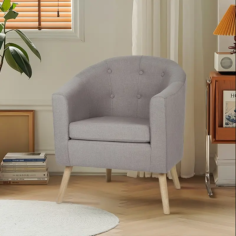 Křeslo klubové, nohy masiv přírodní, látka modrá, CLUBBY 3