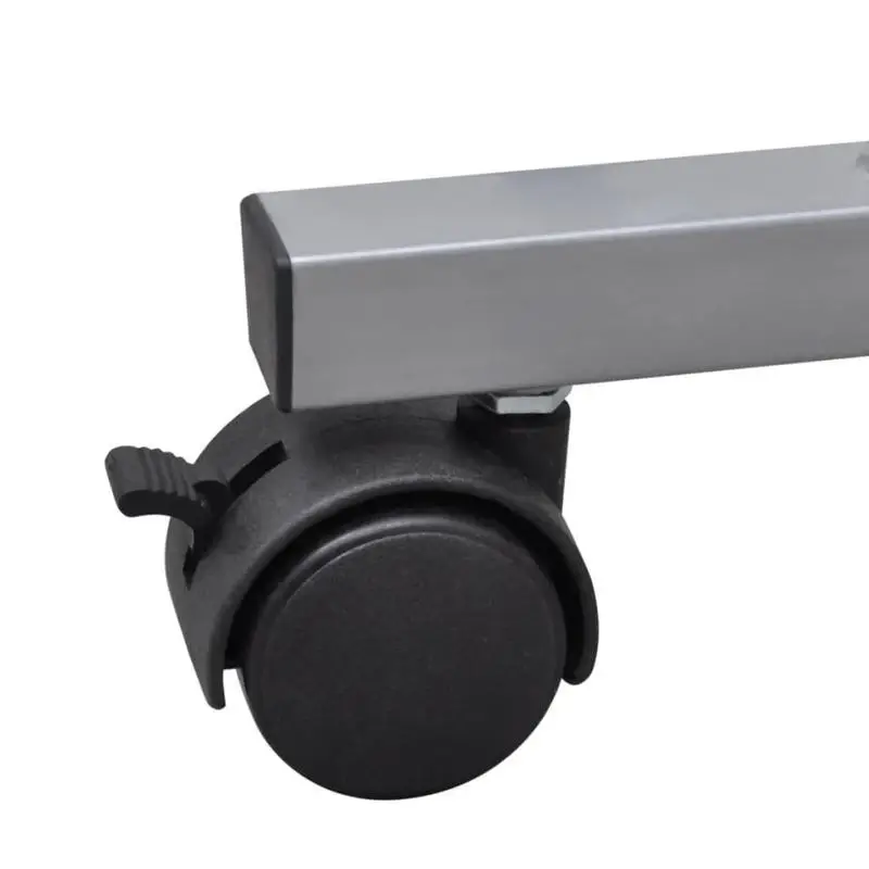 Pracovní, PC stůl, dřevo, kov, černá, stříbrná, JOFRY