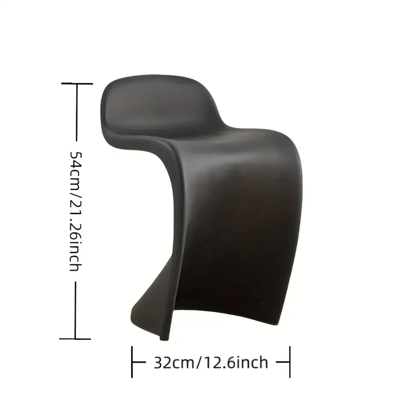 Křeslo ergonomické, designové, relaxační, plast oranžový, ELEGANT