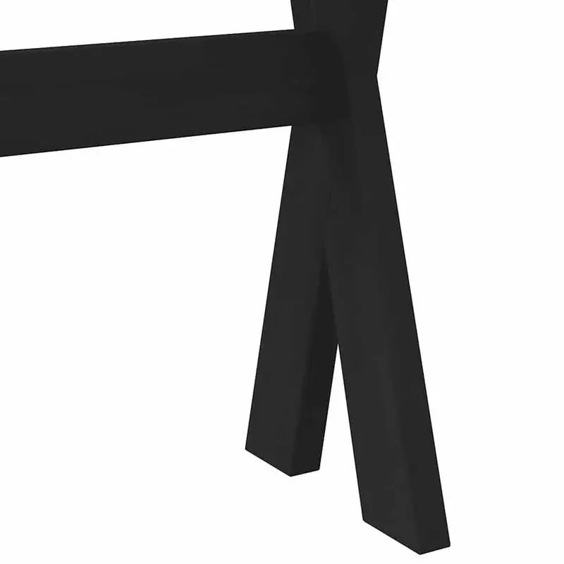 Konzolový stolek, dřevo, kov, dub, černá, FERA