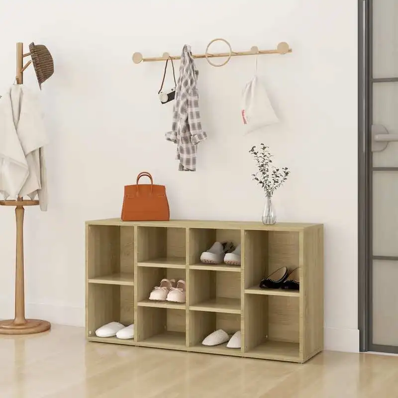 Botník, lavice, dřevo, dub sonoma, TOPTY TYP 22