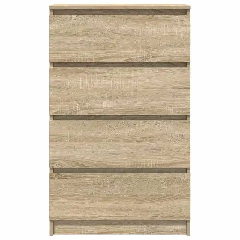 Komoda, 4 zásuvková, dřevo, dub sonoma, TAMPA TYP 4