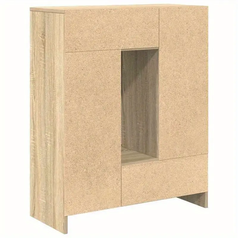 Komoda, 2 dveře, 2 zásuvky, dřevo, dub sonoma, JOHAN NEW 007