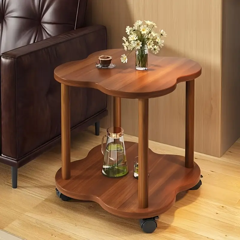 Servírovací stolek, dřevo, tmavý ořech, HENRI