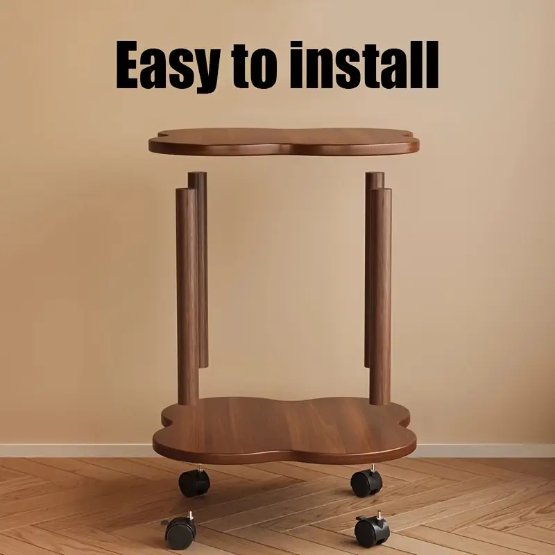 Servírovací stolek, dřevo, tmavý ořech, HENRI