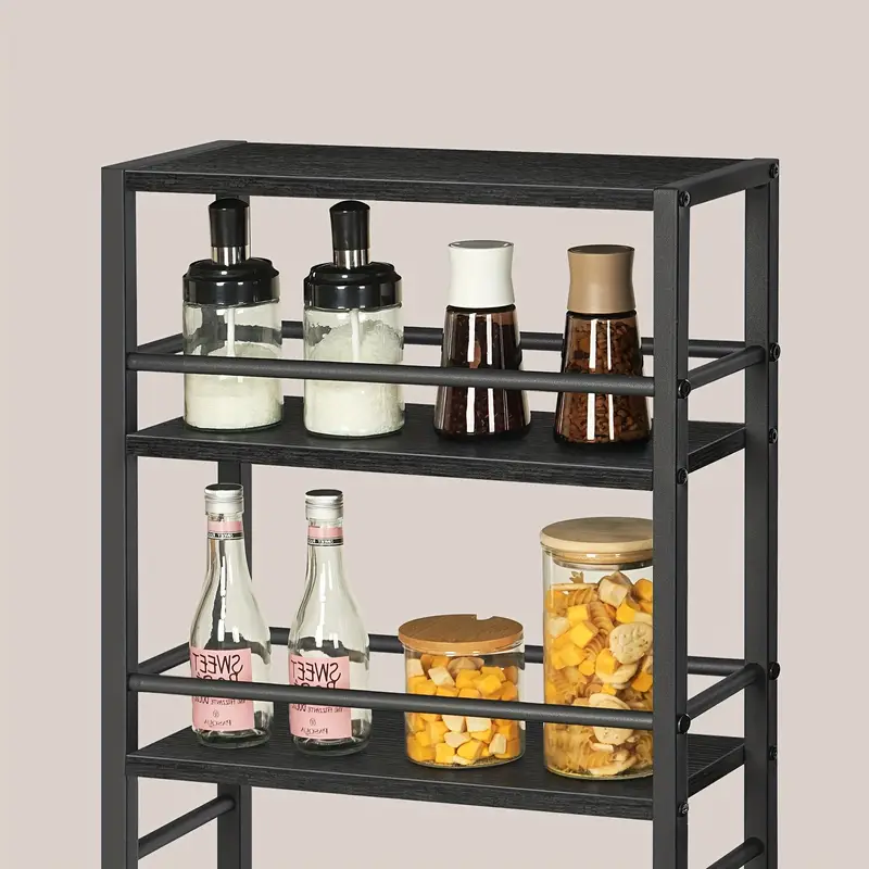 Servírovací stolek, dřevo, kov, bílá, ADAME