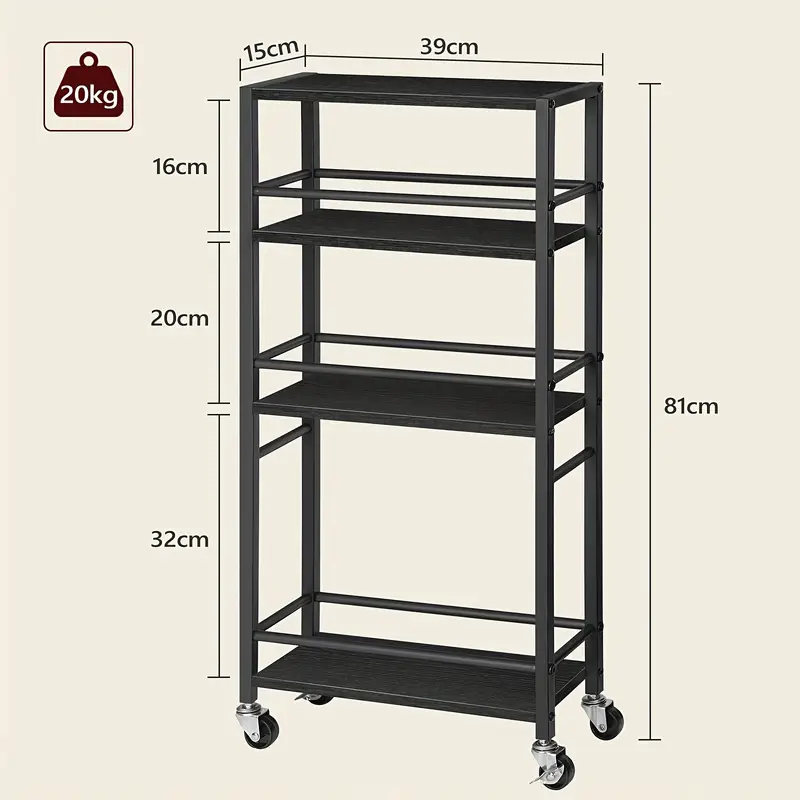 Servírovací stolek, dřevo, kov, bílá, ADAME