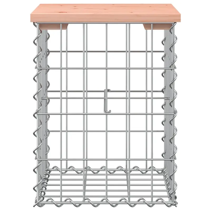 Zahradní lavička, gabion styl, přírodní dřevo, HAIFA