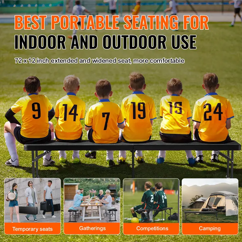 Skládací lavička, plast, kov, TOLOSA