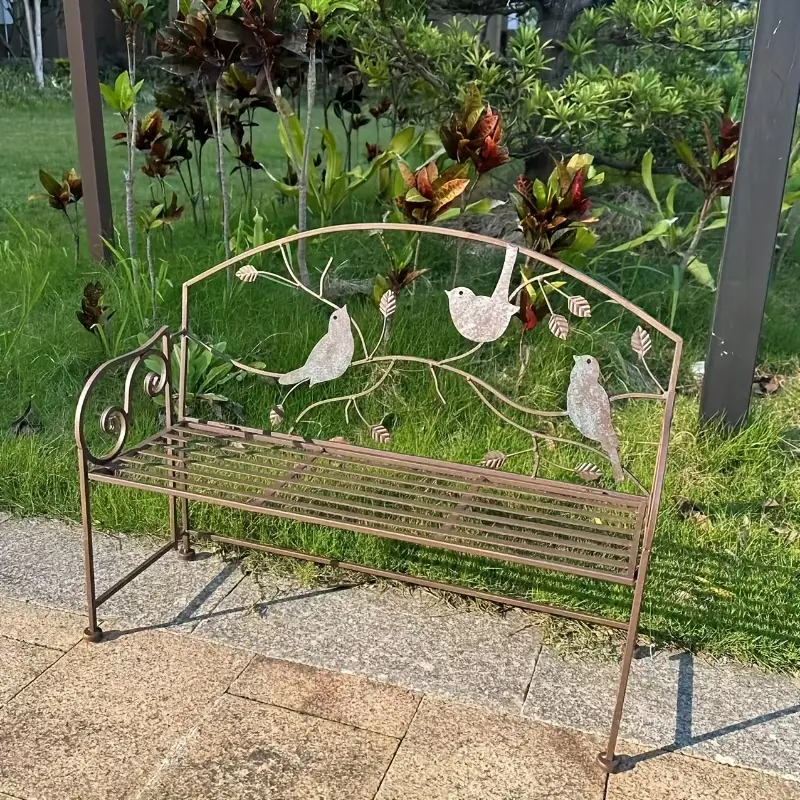 Zahradní lavička, skládací, kov, ROTINA NEW