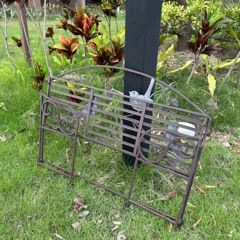 Zahradní lavička, skládací, kov, ROTINA NEW